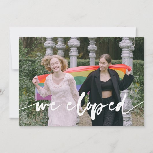 レインボーウォーターカラー洗い落ち込み写真 案内状 (正面)