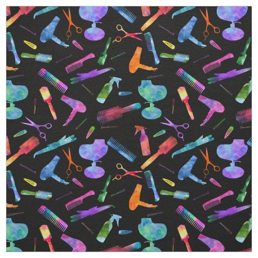 レインボーウォーターカラー美容師サロンヘアスタイリスト ファブリック (見本)