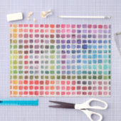 レインボーウォーターカラー見本 薄葉紙 (クラフト)