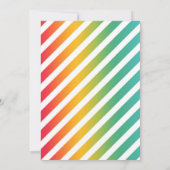 レインボーウォータースライド誕生日招待状 招待状 (裏面)