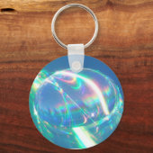 レインボーウォータードロップキーチェーン キーホルダー (正面)