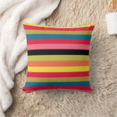 レインボーウォーターフォールストライプズ クッション (ブランケット)
