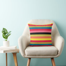 レインボーウォーターフォールストライプズ クッション