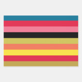 レインボーウォーターフォールストライプズ ラッピングペーパーシート (正面)