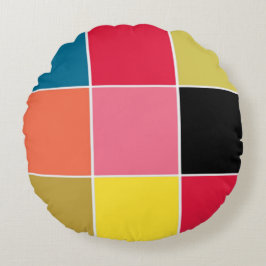 レインボーウォーターフォールドスクウェア装飾用クッション ラウンドクッション