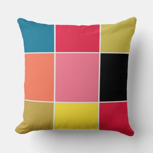 レインボーウォーターフォールドスクウェア クッション (正面)