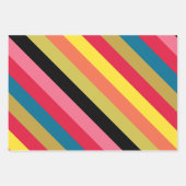 レインボーウォーターフォールドスクウェア ラッピングペーパーシート (正面2)