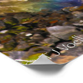 レインボーウォーターフォール付き/聖なる書物、 経典詩 ポスター (角)