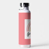 レインボーウォーターボトルで美しいブリジット。 ウォーターボトル (右面)