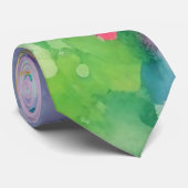 レインボーウォーター抽象芸術ネックタイ ネクタイ (ロール)