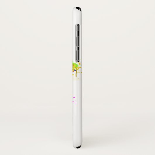 レインボーウォーター絵を描カラー（ばちゃばちゃ）跳ねるゼブラグラフィック Case-Mate iPhoneケース (裏面/左)