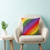 レインボーウォーター絵画カラー クッション (椅子)