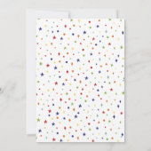 レインボーウォーター誕生日招待状ガールズ 招待状 (裏面)