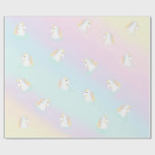 レインボーウスユニコーンウクエストリアガーリーン ラッピングペーパー (フラット)