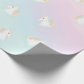 レインボーウスユニコーンウクエストリアガーリーン ラッピングペーパー (角)