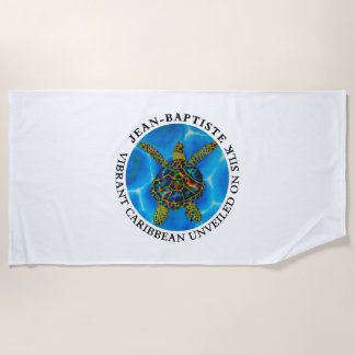 レインボーウミガメ ビーチタオル