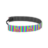 レインボーウンチ絵文字ヘッドバンド アスレチックヘッドバンド (左)