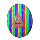 レインボーウンチ絵文字 ダーツボード (正面右)