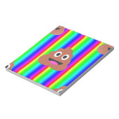 レインボーウンチ絵文字 ノートパッド (回転)