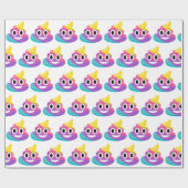 レインボーウンチ絵文字 ラッピングペーパー (フラット)