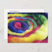 レインボーウールハンドスパン写真 ポストカード (正面/裏面)