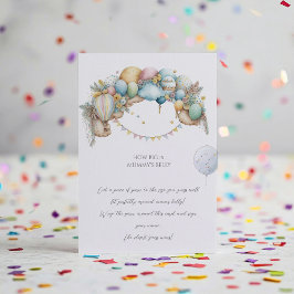 レインボーエアバルーン赤ちゃんシャワー推量ゲーム