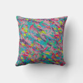 レインボーエステティック絵画抽象芸術 クッション (裏面)