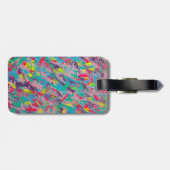 レインボーエステティック絵画抽象芸術 ラゲッジタグ (裏面横)