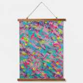 レインボーエステティック絵画抽象芸術 吊り下げ型タペストリー (正面)