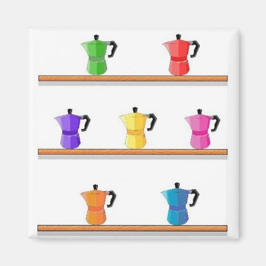 レインボーエスプレッソマグネット15 マグネット (正面)