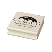 レインボーエッグカートンスタンプ ラバースタンプ (スタンプ)