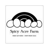 レインボーエッグカートンスタンプ ラバースタンプ (インプリント)