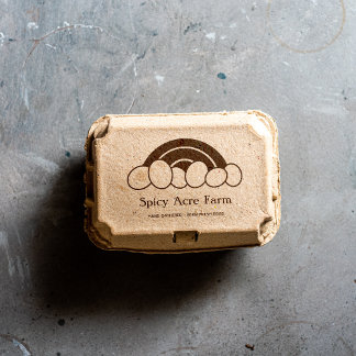 レインボーエッグカートンスタンプ ラバースタンプ