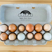 レインボーエッグカートンスタンプ ラバースタンプ