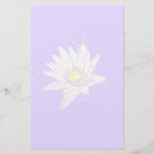 レインボーエッチングロータス固定 便箋 (正面)