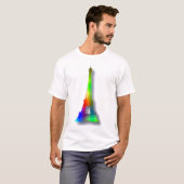 レインボーエッフェルタワー Tシャツ (正面フル)