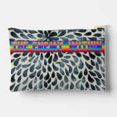 レインボーエネミーインジップアップコスメティックバッグ アクセサリーポーチ (裏面)