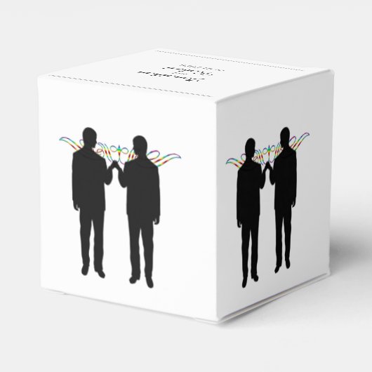 レインボーエレガンスルームス結婚式の引き出物ボックス フェイバーボックス (裏面サイド)