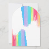 レインボーエレガントアー結婚チ 招待状 (裏面)