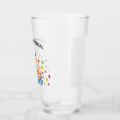 レインボーエレガントオブハートデザイン タンブラーグラス (左)