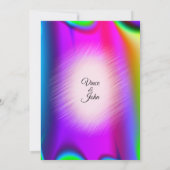 レインボーエレガントカラー結婚式招待状 招待状 (裏面)