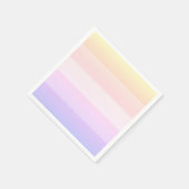 レインボーエレガントナストライプのプキン スタンダードカクテルナプキン (角)