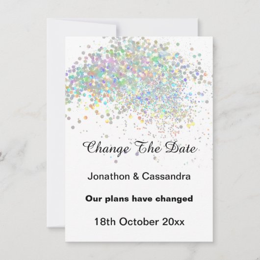 レインボーエレガントパステルスポット日付の変更 (正面)