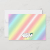 レインボーエレガントフローラゲイ結婚の応答カード 出欠カード (裏面)