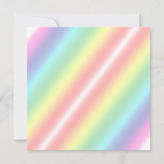 レインボーエレガントフローラミセス結婚式招待状 招待状 (裏面)