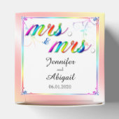 レインボーエレガントフローラ結婚式の引き出物ボックス フェイバーボックス (上部)