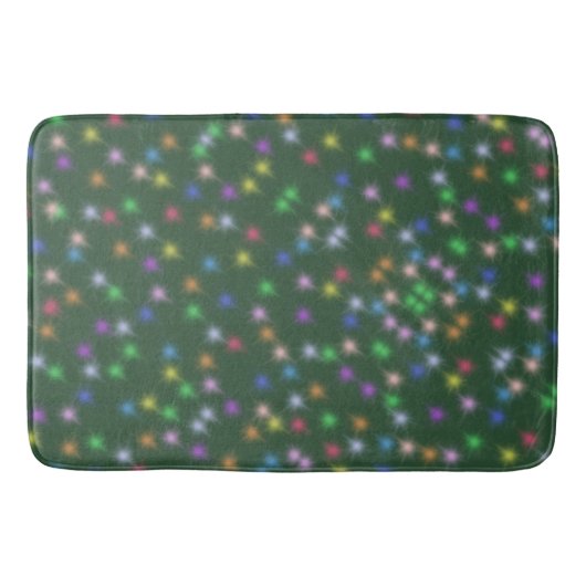 レインボーエレガントモダンカラフル勾配星 バスマット (正面)