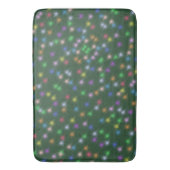 レインボーエレガントモダンカラフル勾配星 バスマット (正面縦)