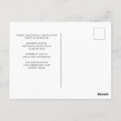 レインボーエレガント卒業写真シニア2024パーティー ポストカード (裏面)