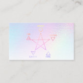 レインボーエレメンツペンタグラムサイキックビジネス 名刺 (正面)